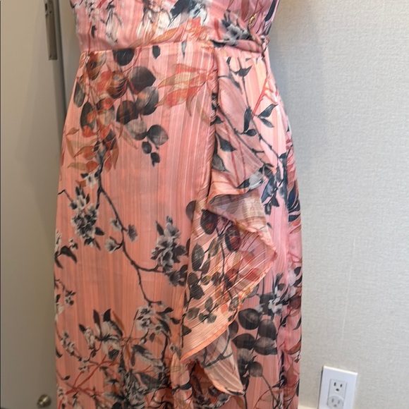 Guess Floral Pink Wrap Maxi Dress - Picture 10 of 10